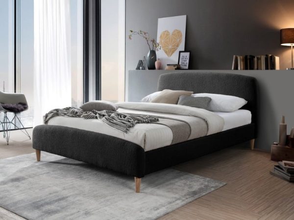 Birlea Otley Double Charcoal Fabric Bed