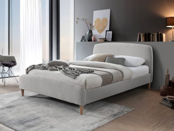 Birlea Otley King Size Dove Grey Fabric Bed