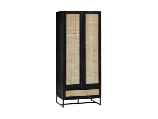 Julian Bowen Padstow Wardrobe Black Wardrobe