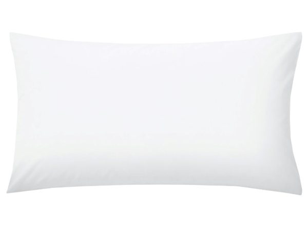 Helena Springfield Plain Dye Large Pillowcase 90 x 50cm White Pillow Case