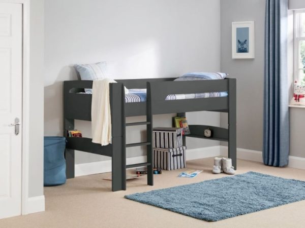 Julian Bowen Pluto Midsleeper Single Anthracite Mid Sleeper