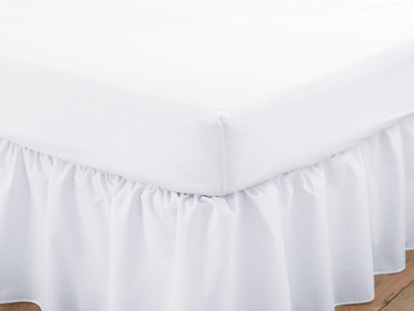 Charlotte Thomas Poetry Bunk White Fitted Sheet Small Single Linen