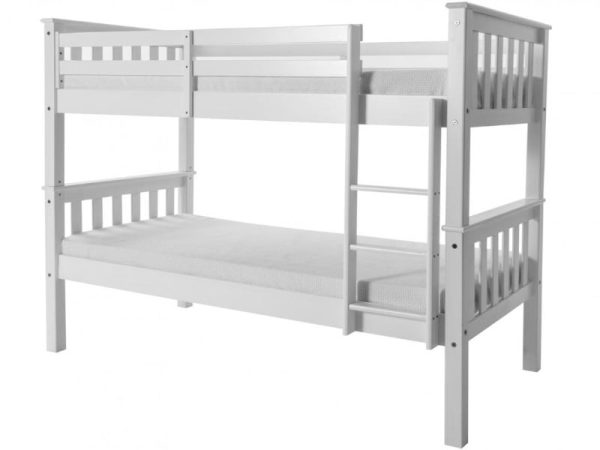 Heartlands Furniture Porto Bunk Bed Single White Bunk Bed