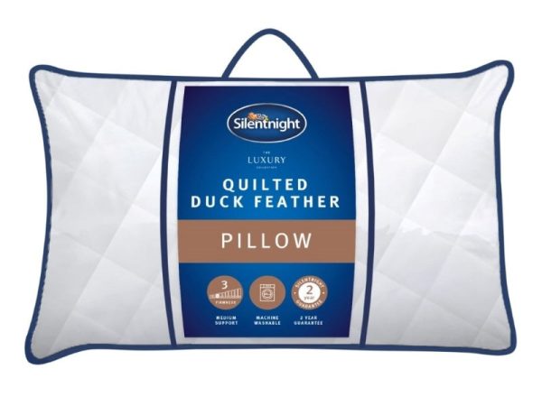 Silentnight Quilted Duck Feather Pillow Feather Pillow