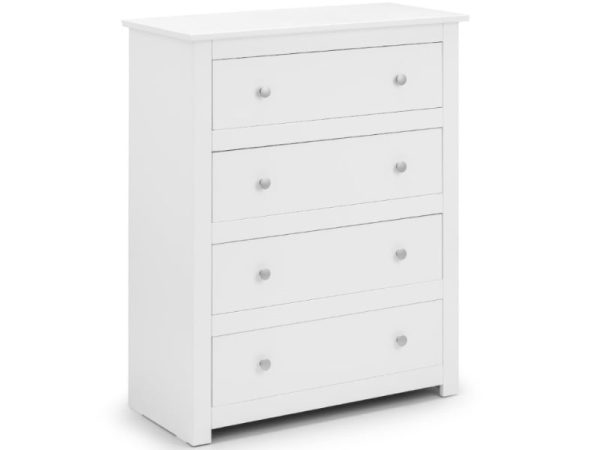 Julian Bowen Radley 4 Drawer Chest Surf White Drawer Chest