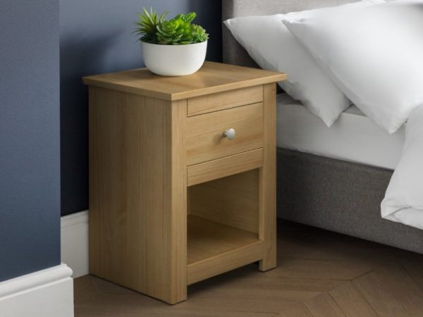 Julian Bowen Radley Bedside Waxed Pine Bedside Chest