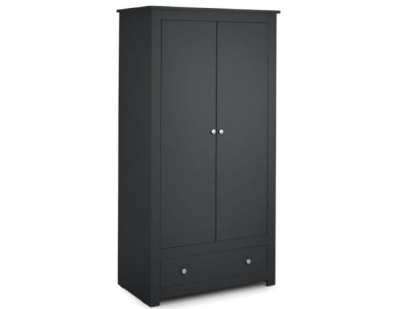 Julian Bowen Radley Wardrobe Anthracite Wardrobe