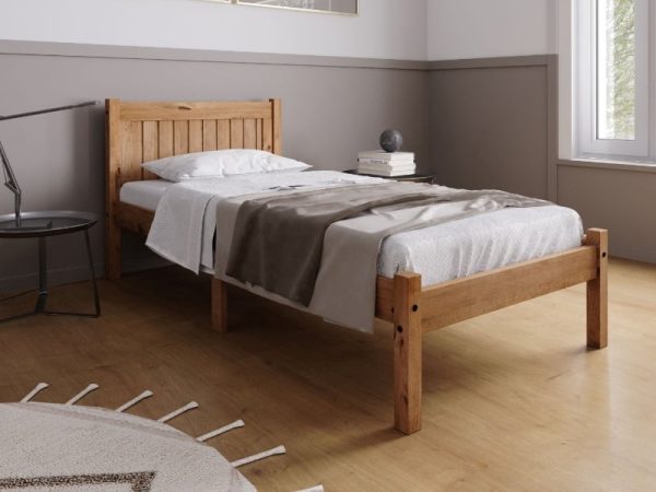 Birlea Rio Single Antique Wax Wooden Bed