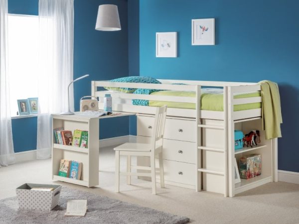 Julian Bowen Roxy Sleepstation Single Stone White Mid Sleeper