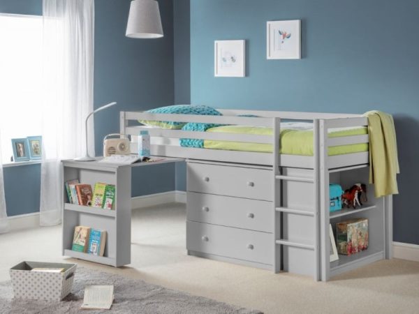 Julian Bowen Roxy Sleepstation Single Dove Grey Mid Sleeper