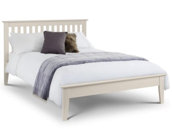 Julian Bowen Salerno Shaker Bed Ivory King Size Ivory Wooden Bed