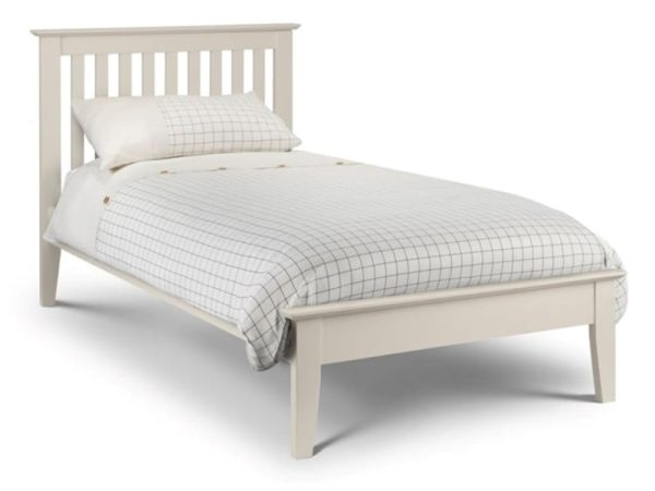 Julian Bowen Salerno Shaker Bed Ivory Single Ivory Wooden Bed