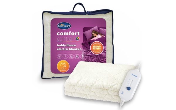 Silentnight Comfort Control Teddy Fleece Electric Blanket Double