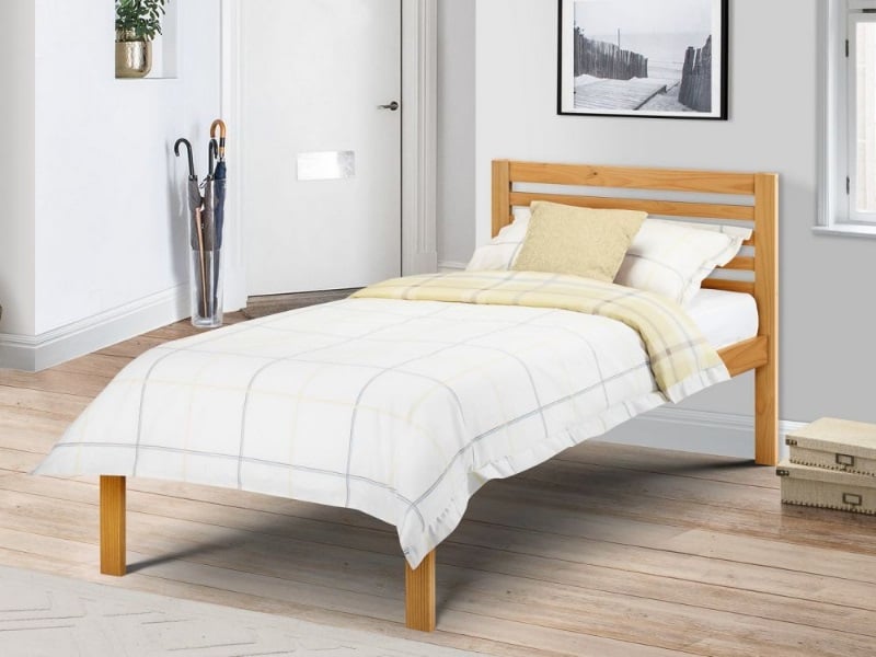 Julian Bowen Slocum Single Natural Wooden Bed