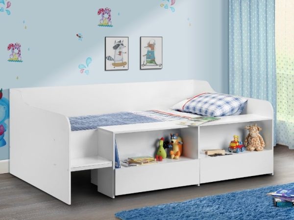 Julian Bowen Stella Low Sleeper Single White Cabin Bed