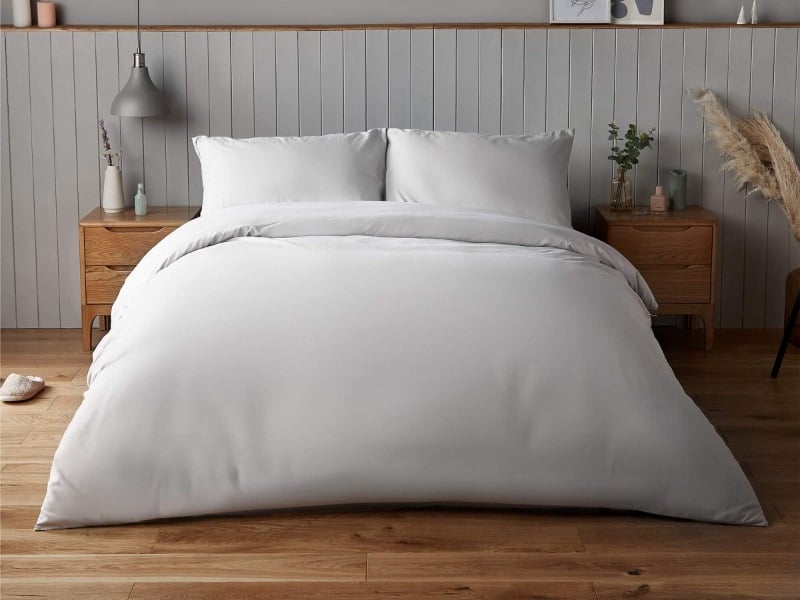 Silentnight Supersoft Duvet Set Double White Duvet Cover