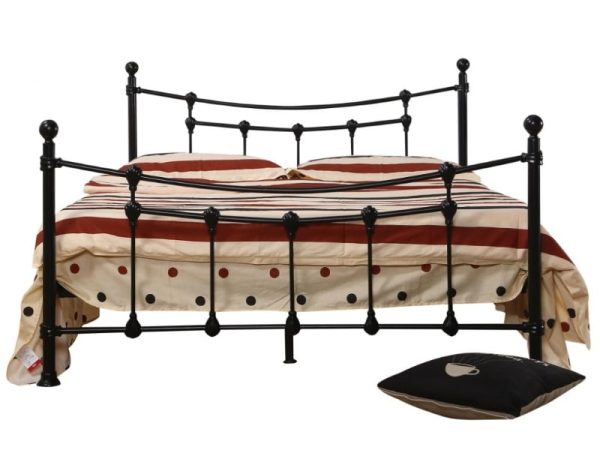 Heartlands Furniture Surrey Bed King Size Black Metal Bed