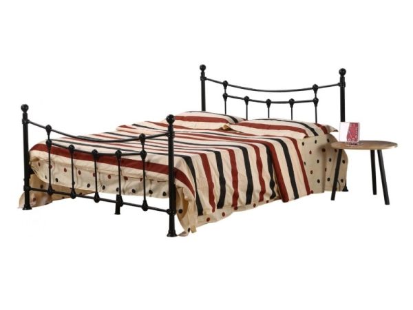 Heartlands Furniture Surrey Bed Double Black Metal Bed