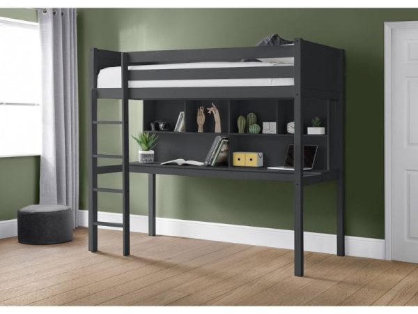 Julian Bowen Titan Highsleeper Single Anthracite High Sleeper