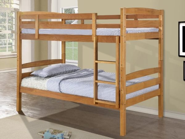 Heartlands Furniture Tripoli Solid Wood Bunk Bed Small Single Antique Bunk Bed