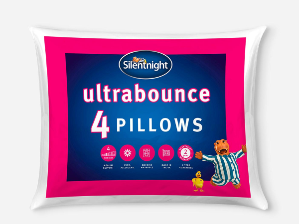 Silentnight Ultrabounce Pillow 4 Pack Fibre Filled Pillow