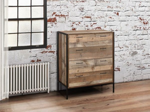 Birlea Urban 4 Drawer Rustic Chest Drawer Chest