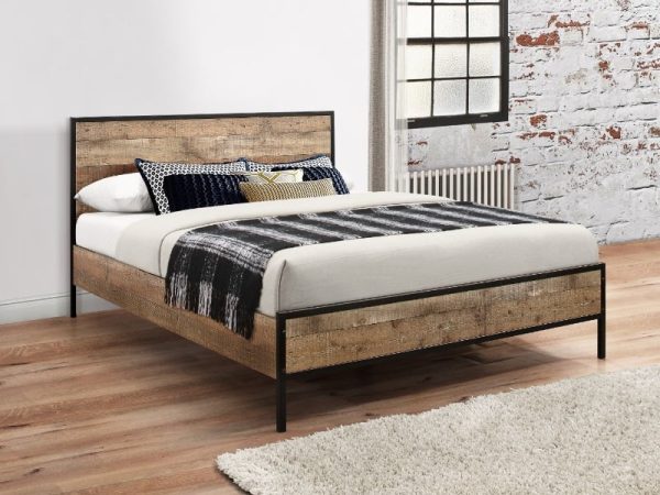 Birlea Urban Bed Rustic King Size Wooden Bed