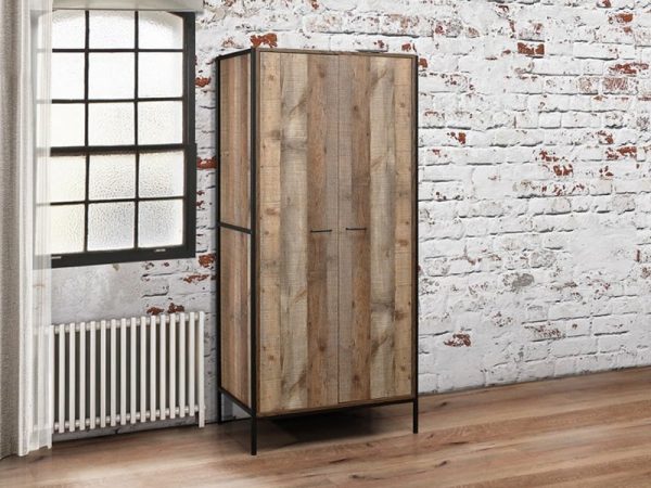 Birlea Urban 2 Door Rustic Wardrobe Wardrobe