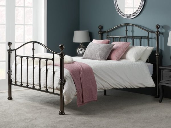 Birlea Victoria Black Double Black Nickel Metal Bed