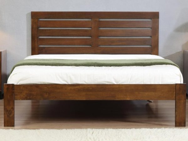 Heartlands Furniture Vulcan Bed Rustic Oak Single Wooden Bed