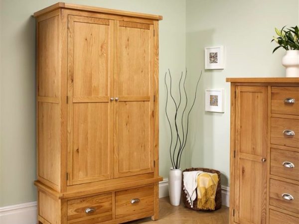 Birlea Woburn 2 Door 2 Drawer Wardrobe Oak Oak Wardrobe