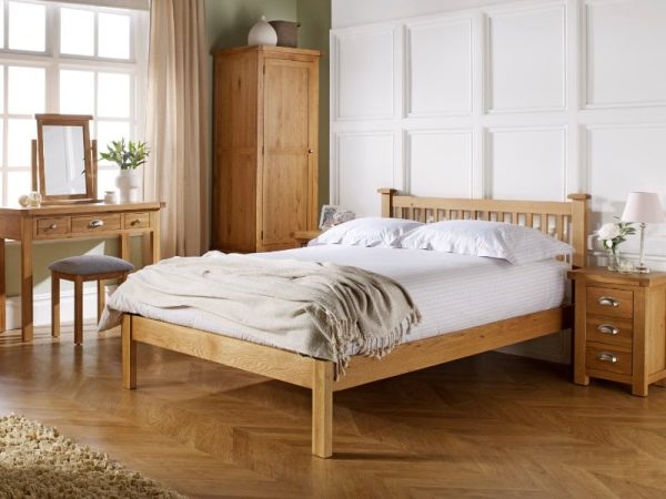 Birlea Woburn King Size Oak Wooden Bed