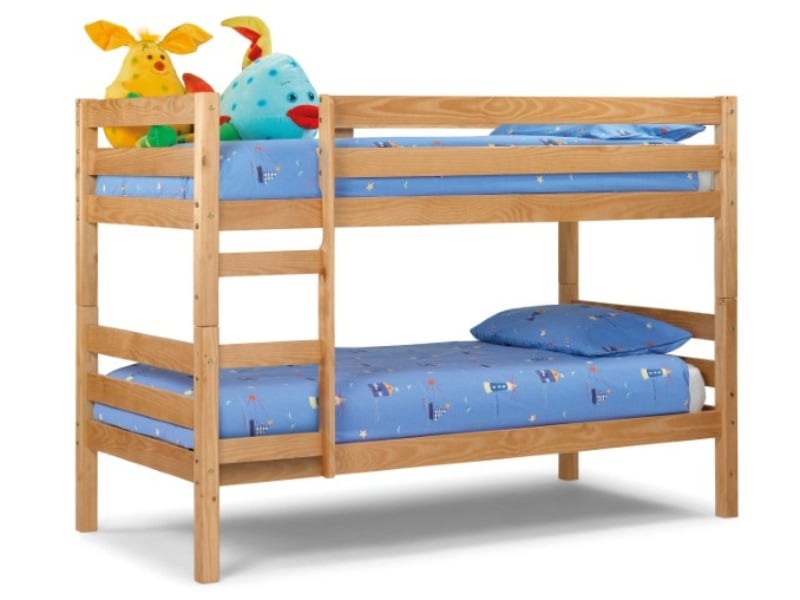 Julian Bowen Wyoming Bunk Bed Single Natural Bunk Bed