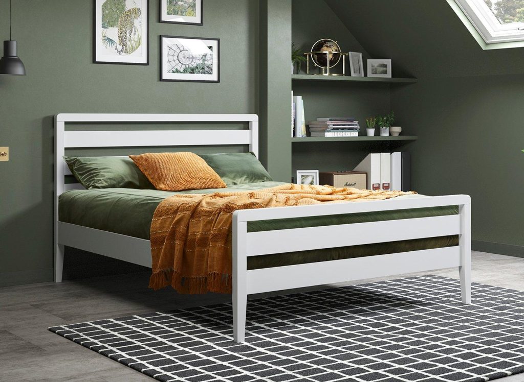 Woodstock Wooden Bed Frame 50 King White