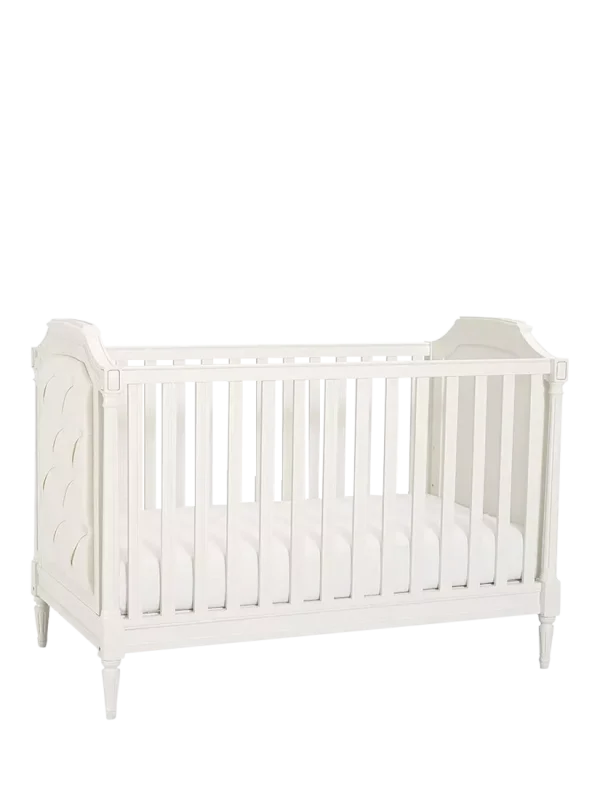 Pottery Barn Kids Blythe Upholstered Convertible Cot French White