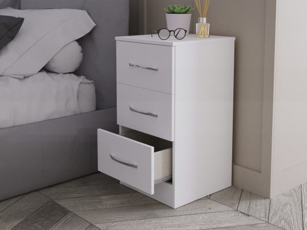 Ferrara 3 Drawer Bedside Cabinet