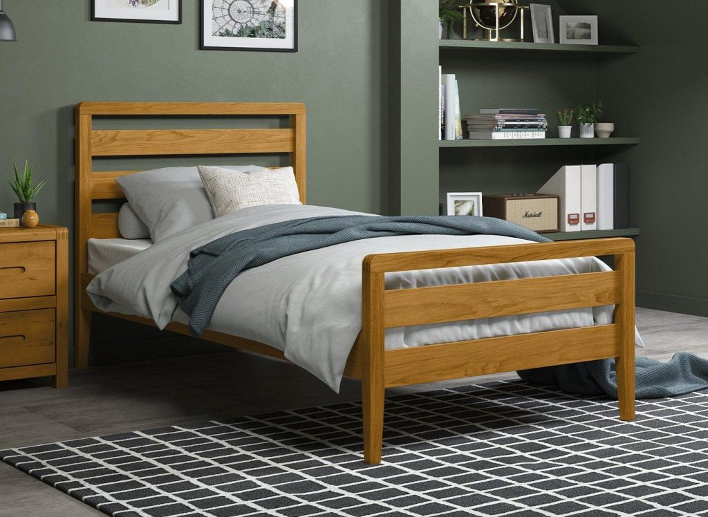 Woodstock Wooden Bed Frame 30 Single Brown