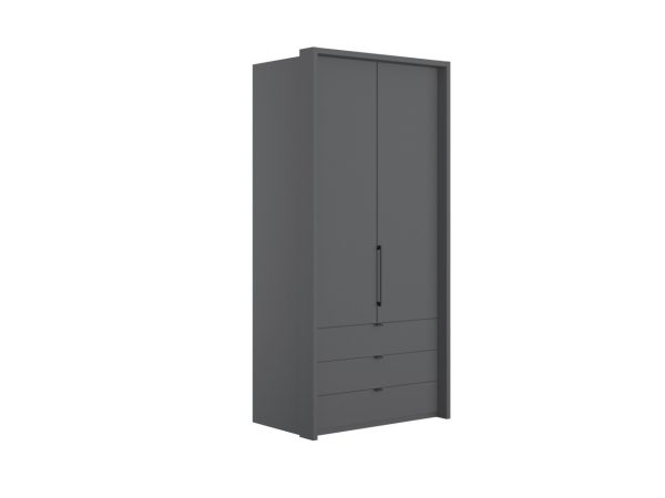 Emden 2 Door 3 Drawer Hinged Wardrobe