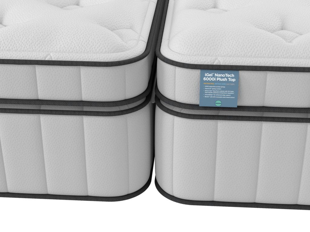 iGel NanoTech 6000i Plushtop Zip and Link Mattress