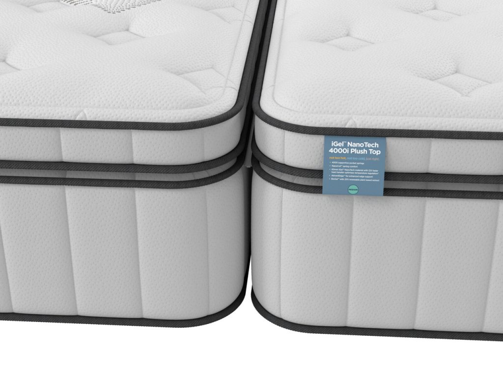 iGel NanoTech 4000i Plushtop Zip and Link Mattress