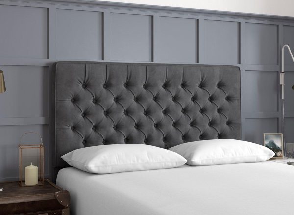 TheraPur Bracken Headboard 46 Double Grey