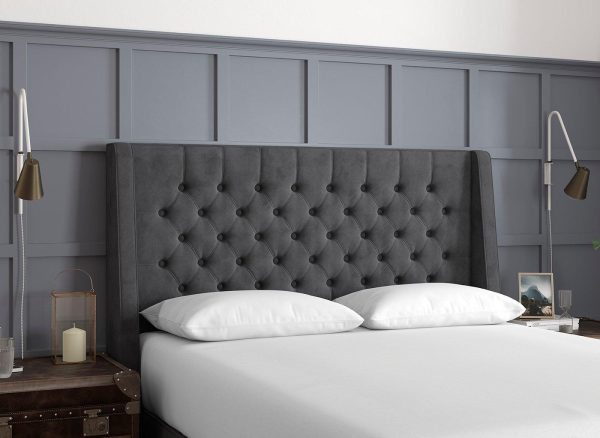 TheraPur Buckler Headboard 50 King Grey