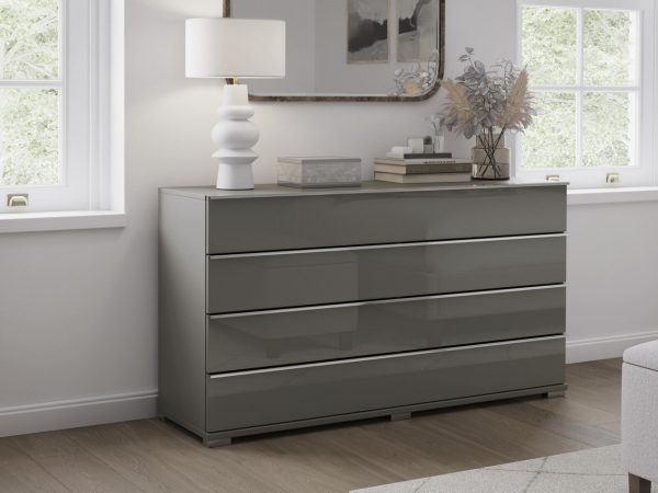 Sicily 4 Drawer Wide Chest of Drawers