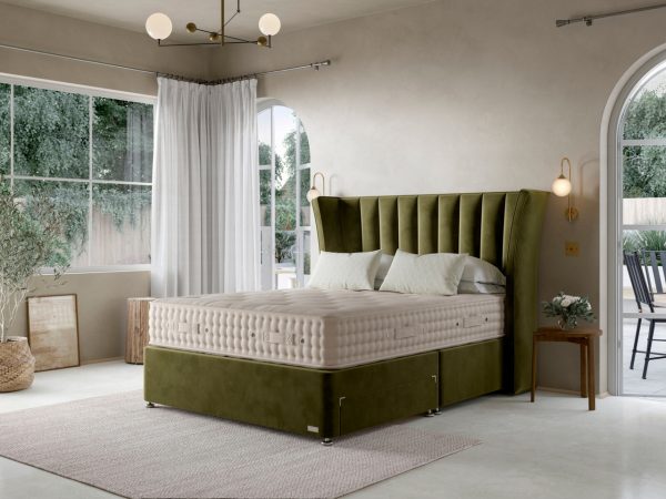 Hypnos Luxurious Earth 05 Divan Bed Set On Castors