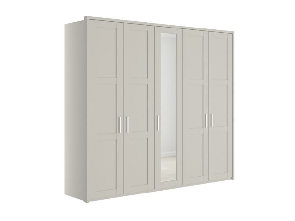 Alster 5 Door 1 Mirror Hinged Wardrobe