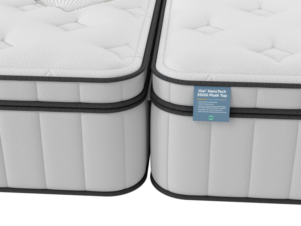 iGel NanoTech 3500i Plushtop Zip and Link Mattress