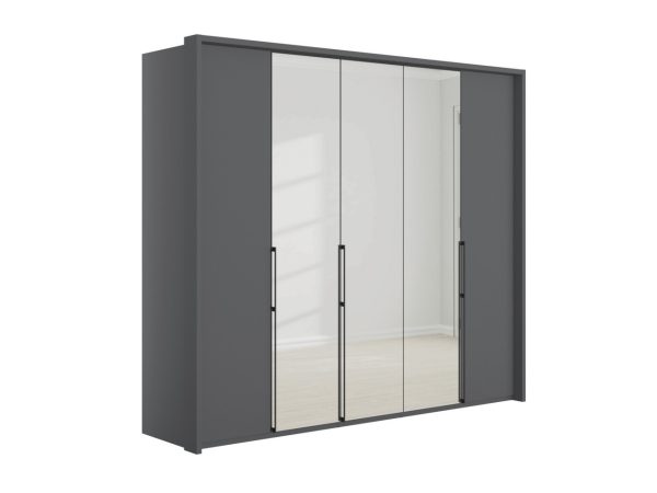 Emden 5 Door 3 Mirror Hinged Wardrobe