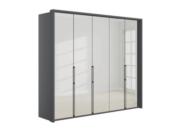 Emden 5 Door 5 Mirror Hinged Wardrobe