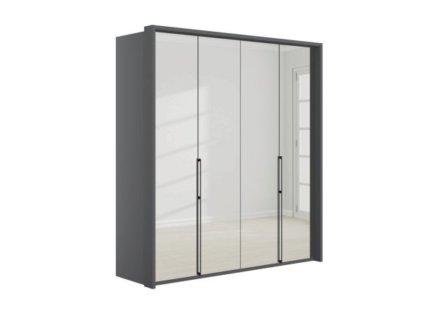 Emden 4 Door 4 Mirror Hinged Wardrobe