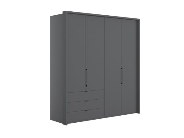 Emden 4 Door 3 Drawers On Left Hinged Wardrobe